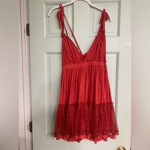 Tie shoulder sun dress